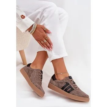 Dámské tenisky Dámské Kožené Tenisky Vinceza 79557 - Barva: Béžová, Velikost: 36