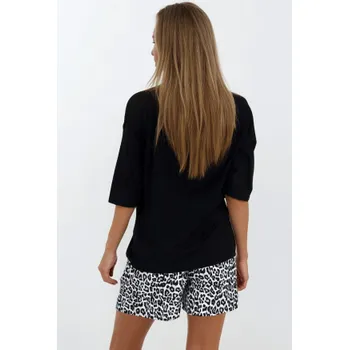 Dámské pyžamo Dámské pyžamo Momenti Per Me Wild & Beautiful - 3/4 rukáv Zvířecí vzor S