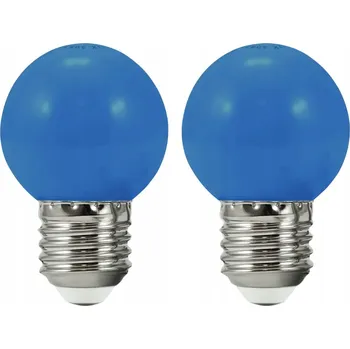 Žárovka Ozdobné žárovky Polux E27 0,5W 2 kusy modré
