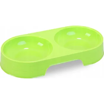 Miska pro psa Sada dvou plastových mís Goliat zelená 200 l