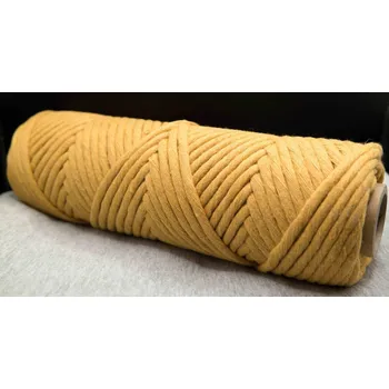 Macrame - okrová - průměr 0,5 cm - návin 50 metrů