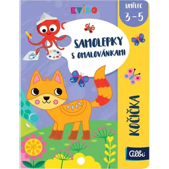 omalovánky Albi Kvído Samolepky s omalovánkami Kočička / Pejsek 2 druhy