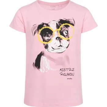 Dívčí tričko Dívčí tričko Dívčí Bavlna tričko Růžové 104 Pug Endo