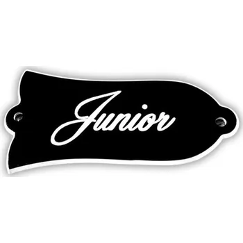 Klasická kytara Dekorativní kryt pro elektrickou kytaru Gibson Junior Tvar zvonku s nápisem Junior Stylový doplněk pro klasické modely Vintage design příslušenství