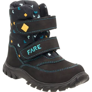 Chlapecká zimní obuv FARE KLASIK POLARIS dětské zimní nepromokavé boty černé - Velikost(EUR) 25 848811
