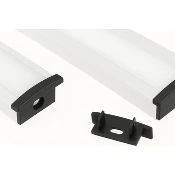 Příslušenství pro LED osvětlení Animadomus Koncovka na LED profil ANIMA LL-03 - s dírou / Černá