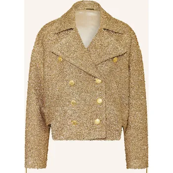 Nvsco Dámský Caban Kabát Samantha S Třpytivou Přízí, béžová /...