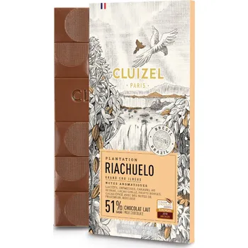 Čokoláda Michel Cluizel mléčná čokoláda Plantation Riachuelo Lait 51% 70 g