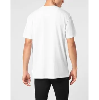 Pánské tričko PHILIPP PLEIN T-Shirt 9567 Bílá Regular Fit 3XL