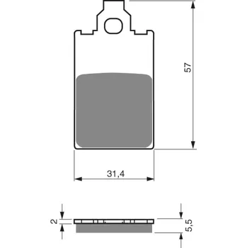 Brzda pro motocykl GOLDFREN brzdové desky 115 AD