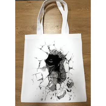 Plátěná taška rozbitá zeď