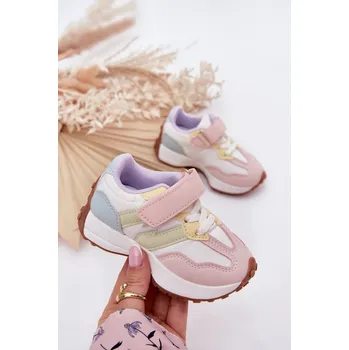 Dívčí tenisky Dětské Sportovní Boty Na Suchý Zip Multikolor Miranda Barva: Barevná, Velikost: 23