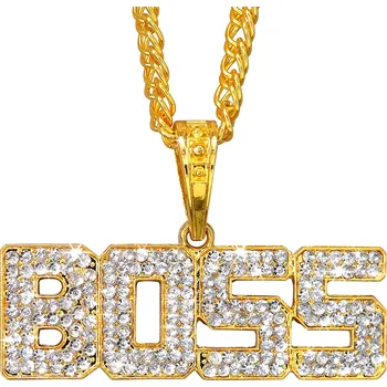 Karnevalový doplněk Zlatý náhrdelník Boss