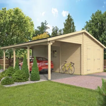 garáž Dřevěná garáž Berggren Tuindeco