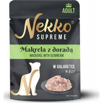 Krmivo pro kočku Mokré Krmivo Pro Kočky Nekko Supreme Adult Makrela Dorada v želé 70 g