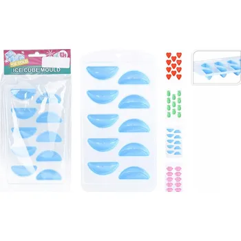 Tvořítko na led Silikonová forma na led a zmrzlinu 21,5x11x2cm, mix 4 tvarů, kuchyňské dopl