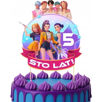 Obraz TOPER NA DORT TOPPER LOVKYNĚ DÉMONŮ STO LET! DEMON HUNTERS HUNTRIX 3 ROKY