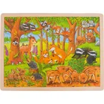 Goki 57734 dřevěné puzzle mláďata v…