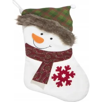 Vánoční dekorace DEKORATIVNÍ PUNČOCHA EUROFIRANY VÁNOČNÍ GRINCH na krb na dárky