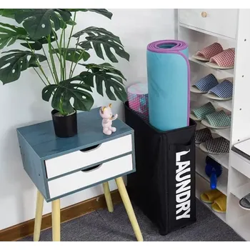 Kapsle na praní Textilní koš na prádlo kompaktní černý (LNDR9)