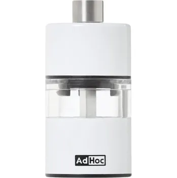 Mlýnek na koření AdHoc, Mlýnek Minimill na sůl nebo pepř, 6,2 cm, bílý - Formadore