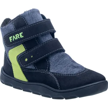 Chlapecká zimní obuv FARE MID-WIDE FROSTKY dětské zimní nepromokavé boty černé - 30