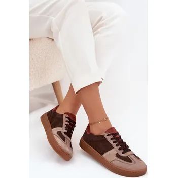 Dámské tenisky Kožené semišové barefoot tenisky dámské Zazoo N1277 Barva: Béžová, Velikost: 40