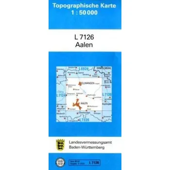 Topographische Karte Baden-Württemberg, Zivilmilitärische Ausgabe - Aalen