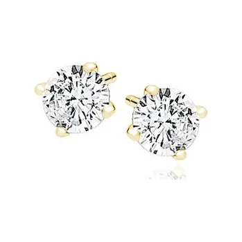Náušnice Pozlacené náušnice JOANNA 5 mm Ag 925/1000