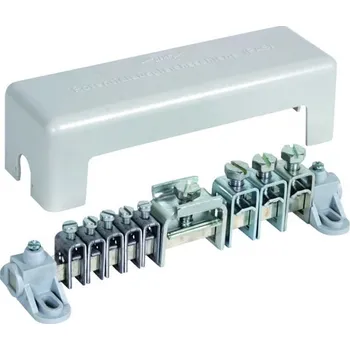 Rozvaděč Ekvipotenciální přípojnice s krytem 5x 2,5-25mm2, 3x16-95mm2, 1x pásek 30x4mm