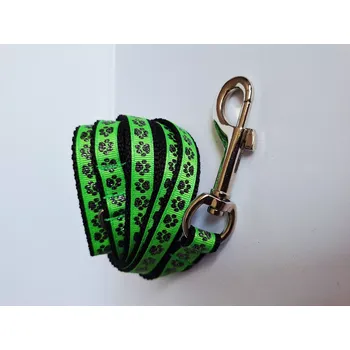 Vodítko pro psa Sunrise Of Freedom vodítko pro psa - Paws délka 1,5m/ šíře 15 mm zelená