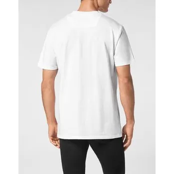 Pánské tričko PHILIPP PLEIN T-Shirt 9451 Bílá Regular Fit XL