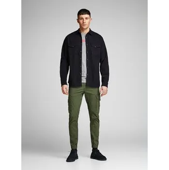 Oblečení a móda Jack & Jones T-Shirt Corp Logo 12137126 Šedá Slim Fit XXL