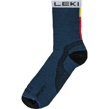 Pánské ponožky Ponožky LEKI Trail Running Socks, true navy blue-white, 36-39 - 39-42 cm