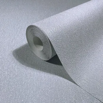 Tapeta Světle modrá tapeta se strukturou tkaniny s perleťovým efektem