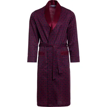 Pánský župan Elegantní tenký pánský župan RE-502 Bordó 31 - 4XL