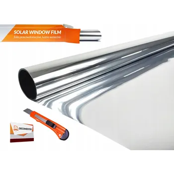 Zrcadlo Ochrana proti slunci Fólie na okna Zrcadlo vnitřní, efekt jednostranného zrcadla, 152x50 cm