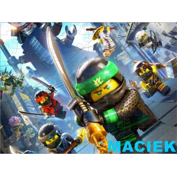 Puzzle PUZZLE NINJAGO + JMÉNO DÍTĚTE 96 DÍLKŮ