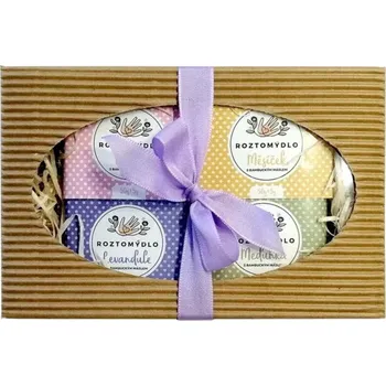 Mýdlo Roztomýdlo 4 malá mýdla v papírové krabici