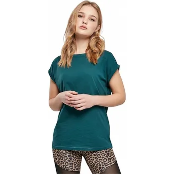 Dámské tričko Dámské volné tričko Urban Classics s ohrnutými rukávky 100% bavlna Barva: jasper, Velikost: S