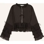 Sofie Schnoor Dámská Blůza Macisw S Volány, černá, 42
