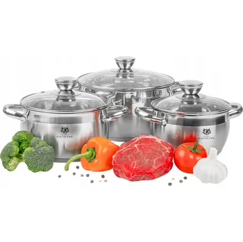 Sada hrnců Karl Hausmann Limfa, nerezová ocel 3dílná.