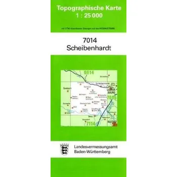 Topographische Karte Baden-Württemberg Scheibenhardt