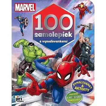 100 samolepiek s maľovankami Marvel