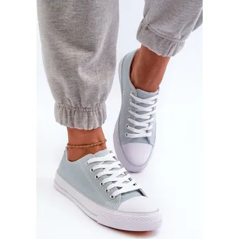 Dámská obuv Boto Dámské látěné klasické nízké tenisky Lennabella Barva: Zelená, Velikost: 36