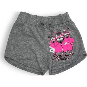 Dívčí kraťasy Zeyrek Dívčí kraťasy Squid game 01 Barva: Šedá, Velikost: 122