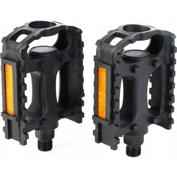 Pedál na kolo LEHKÉ VÝKONNÉ KOLO PEDÁLY PLATFOEM S ODRAZEM Koanni, PÁR (MTB WP-168 CYKLISTICKÉ PEDÁLY URČENÍ: MTB / TREKKING MATERIÁL: NÁPRAVA: OCEL, PLAST NOSNÝ SYSTÉM: KULIČKOVÝ ROZMĚRY PLOŠINY: 95 X 75 MM VÁHA: 312 G / PÁR)