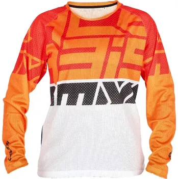 Moto dres Acerbis dres J-WINDY FOUR KID VENTED oranž/bílá
