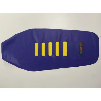 Moto sedlo Brenix potah sedla pasuje na TC/FC/TE/FE 16-18 Pyramid Strip5 hight modrá