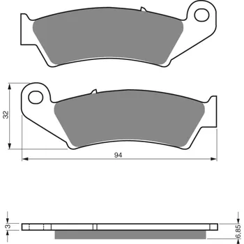 Brzda pro motocykl GOLDFREN brzdové desky 041 K1
